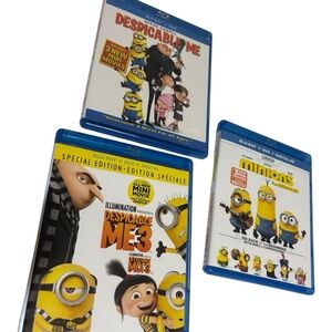 Despicable Me & Minions Blu-ray Movie Bundle (3 Movies)